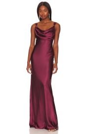 Tularosa Tate Gown in Wine at Revolve