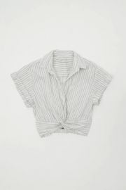 Tuli Twist-Front Shirt at Urban Outfitters