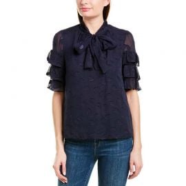 Tulip Clip Silk-Blend Top by Rebecca Taylor at Amazon