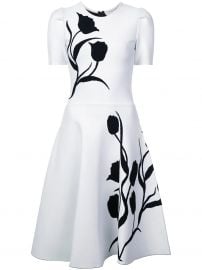 Tulip Intarsia Knit Dress Carolina Herrera at Farfetch