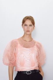 Tulle Ruffle Top by Zara at Zara