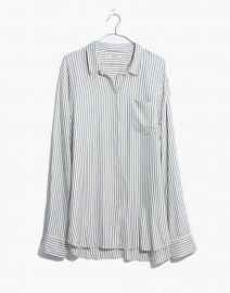 Tunic shirt in dalton stripe at Madewell