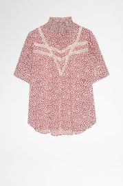 Tupelo Small Heart Blouse  - top women  ZadigampVoltaire at Zadig and Voltaire