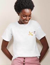 Turn Up Cuff Cotton T-Shirt at Boden