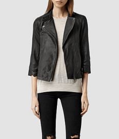 Turne Leather Biker Jacket at All Saints