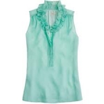 Turquoise Naomi top from JCrew at J. Crew