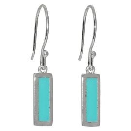 Turquoise Rectangle drop earrings at Target