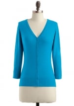 Turquoise blue cardigan like Mindys at Modcloth