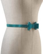 Turquoise bow belt at White House