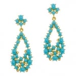 Turquoise teardrop earrings by Kenneth Jay Lane at JC Penney