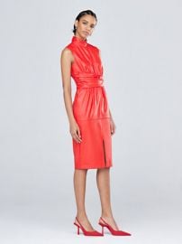 Turtleneck Faux-Leather Dress - Gabrielle Union Collection at NY&C