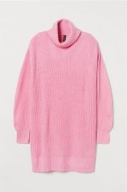 Turtleneck knit dress at H&M