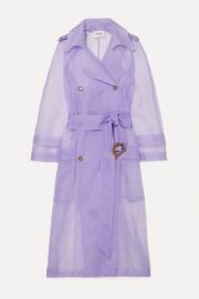 Tuscan belted organza trench coat at Net a Porter