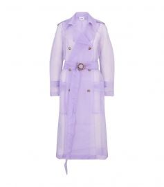 Tuscan belted organza trench coat by Nanushka at Net A Porter