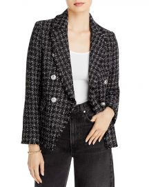 Tweed Double Breasted Blazer at Bloomingdales