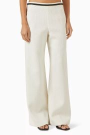 Tweed Effect Pants at Maje