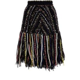 Tweed Fringe Skirt by MSGM at Shopbop