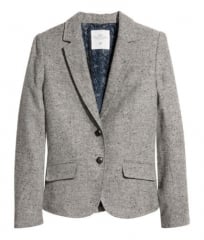 Tweed Herringbone Blazer at H&M