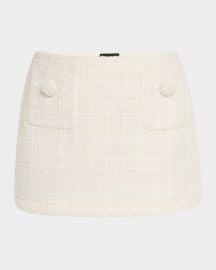 Tweed Mini Skirt at Neiman Marcus