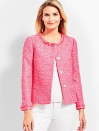 Tweed Peplum Jacket Talbots at Talbots