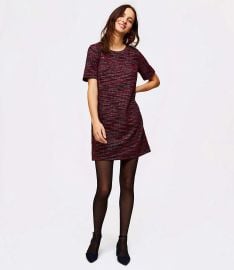 Tweed Pocket Shift Dress at Loft