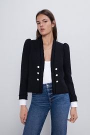 Tweed Poplin Jacket by Zara at Zara