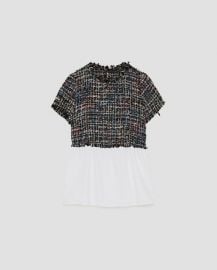 Tweed Top by Zara at Zara