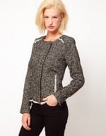 Tweed biker jacket at ASOS at Asos