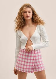 Tweed culottes - Women Mango USA at Mango