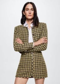 Tweed jacket with jewel buttons - Women Mango USA at Mango