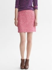 Tweed mini skirt at Banana Republic