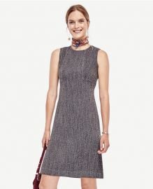 Tweed seamed shift dress at Ann Taylor