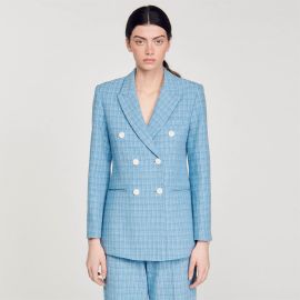 Tweed suit jacket Blue Paris at Sandro