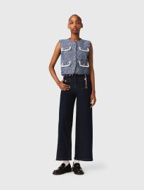 Tweed vest at Maje