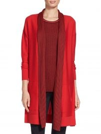 Twill Stitch Knit Cardigan at St John