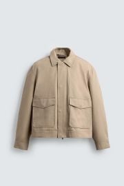 Twill Textured Jacket at Zara