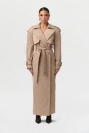 Twill Trench Long Coat at Naked Wardrobe