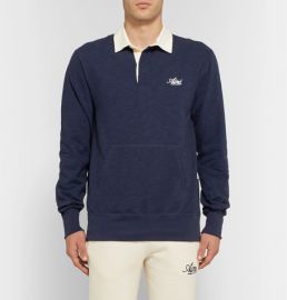 Twill-Trimmed Slub Cotton-Jersey Polo Shirt at Mr Porter