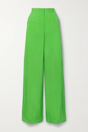 Twill Wide-Leg Pants by Christopher John Rogers at Net A Porter