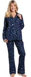 Twin Boat Womens 100 Cotton Flannel Pajama Sleepwear Set at Amazon