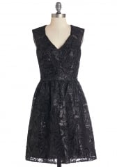 Twinkling at Twilight Dress in Noir at ModCloth