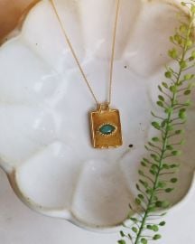 Twist Evil Eye Charm Necklace - Marigold Jewelry at Marigold Jewelry