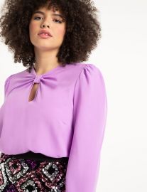 Twist Front Blouse at Eloquii