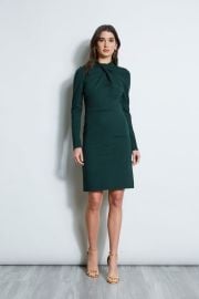 Twist Knit Long Sleeve Dress Elie Tahari at Elie Tahari