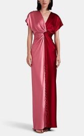 Twisted Colorblocked Silk Satin Gown by Prabal Gurung at Saks Fifth Avenue