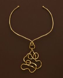 Twisted Gold Statement Collar Necklace at Alexis Bittar