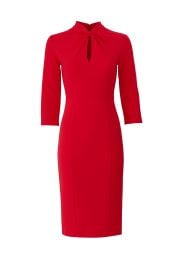 Twisted Neckline Sheath Dress by Donna Morgan at Rent The Runway