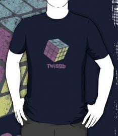 Twisted Rubiks Cube Shirt at Red Bubble