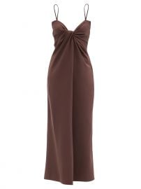 Twisted Silk-Blend Crepe Midi Dress by Valentino at Matches