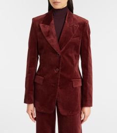Twisted Structure corduroy blazer in brown - Dorothee Schumacher at Mytheresa